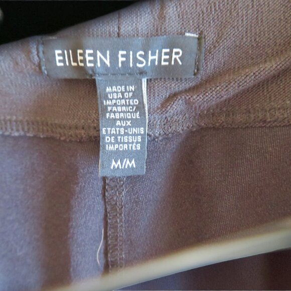 Eileen Fisher Stretch Crepe Pants - Dark Gray - Size Medium - Pre-owned (GC) - Picture 6 of 7